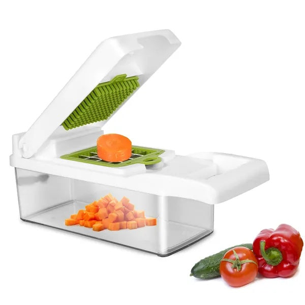 12-in-1 Vegetable Chopper with Container - Slicer & Dicer