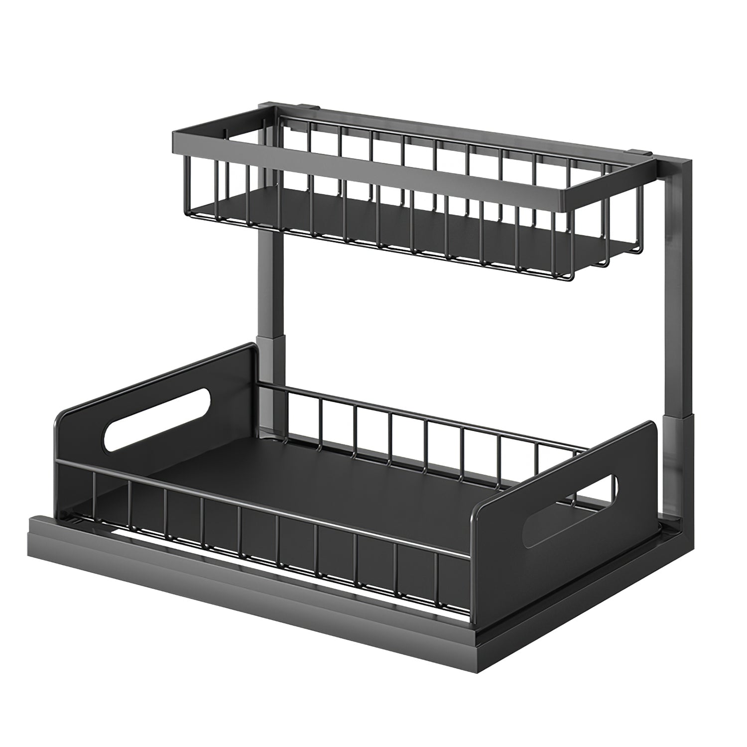 2-Tier Under Sink Organizer with Pull-Out Drawer