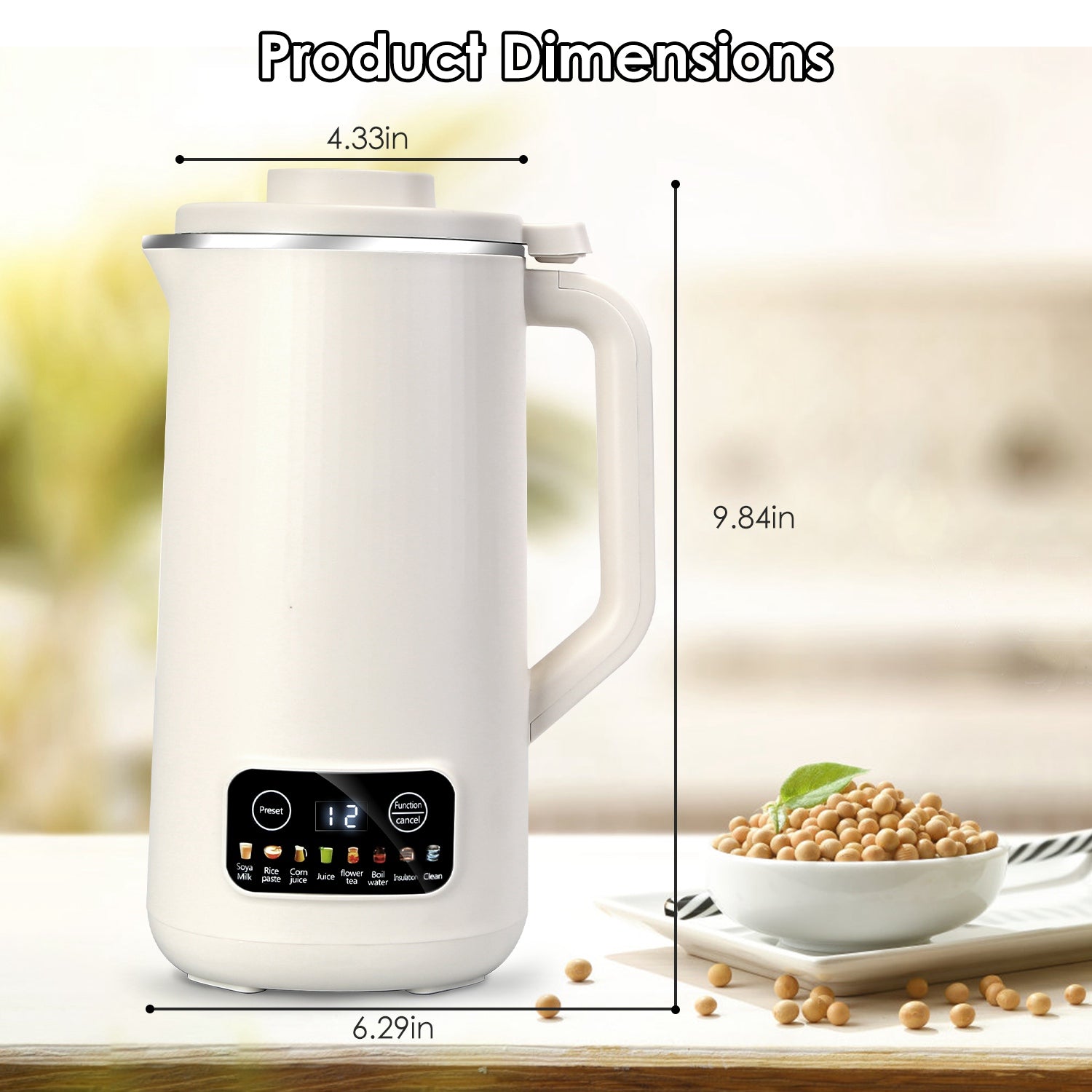 27 oz Nut Milk Maker - 8-in-1, 12-Hour Delay, Self-Cleaning