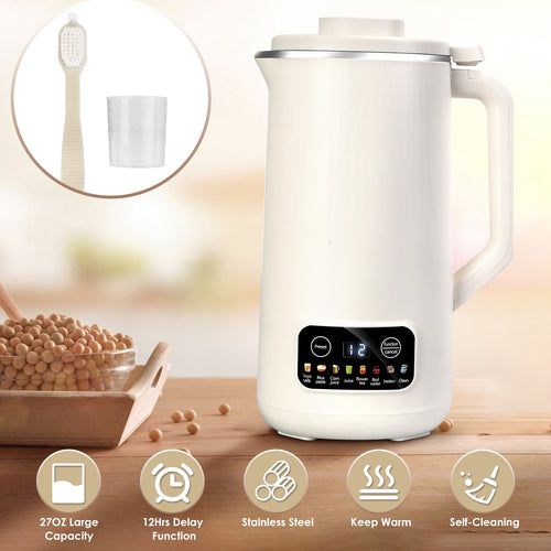 27 oz Nut Milk Maker - 8-in-1, 12-Hour Delay, Self-Cleaning