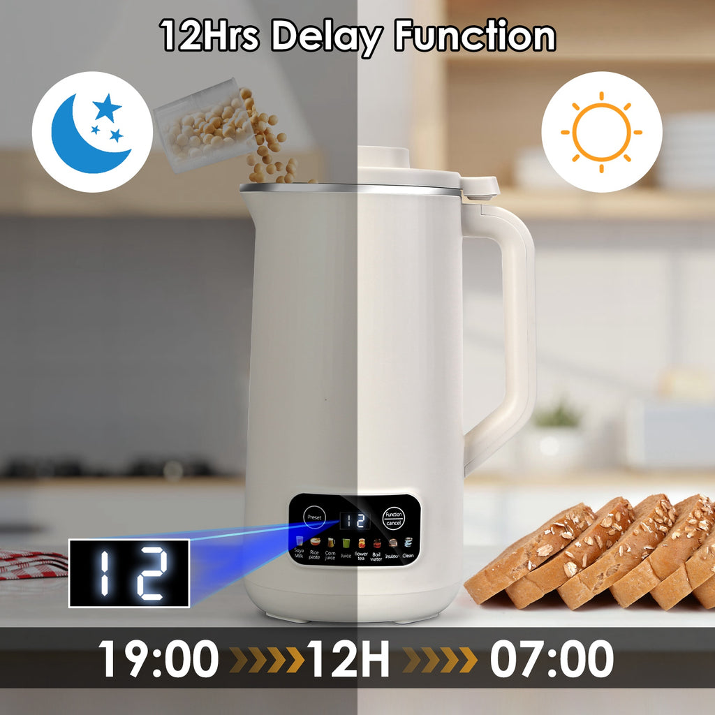 27 oz Nut Milk Maker - 8-in-1, 12-Hour Delay, Self-Cleaning