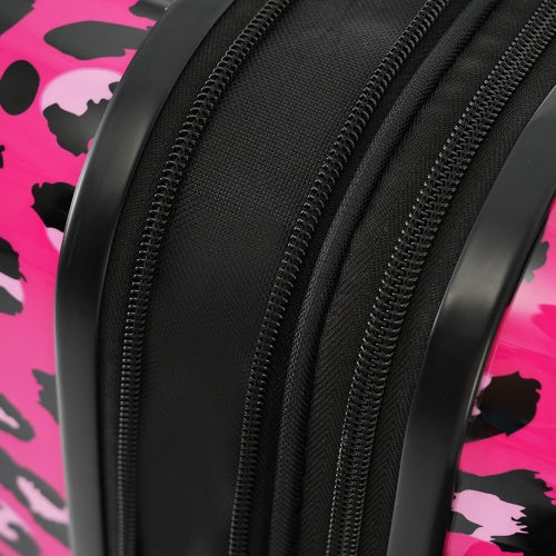 3-Piece Hardshell Luggage Set - TSA Lock, Leopard Print