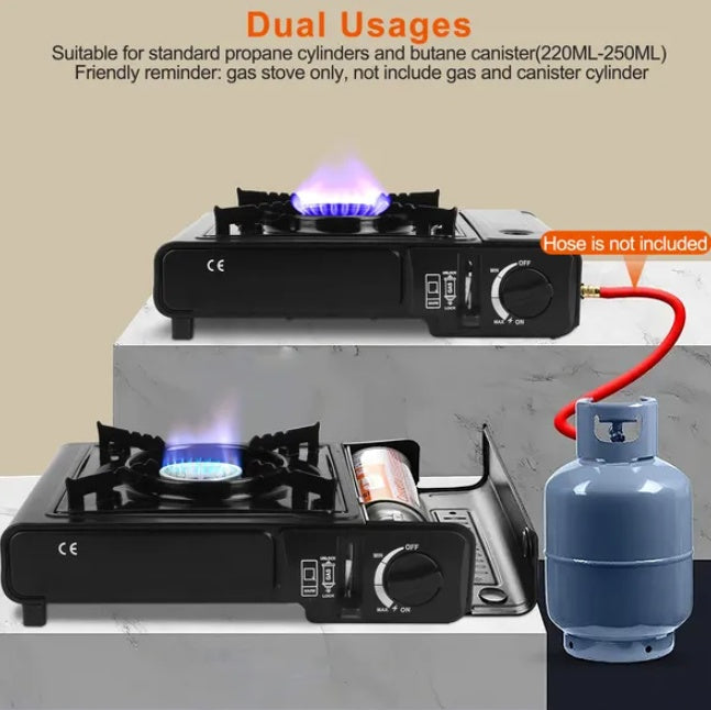 3300W Portable Camping Stove - Compact Outdoor Burner