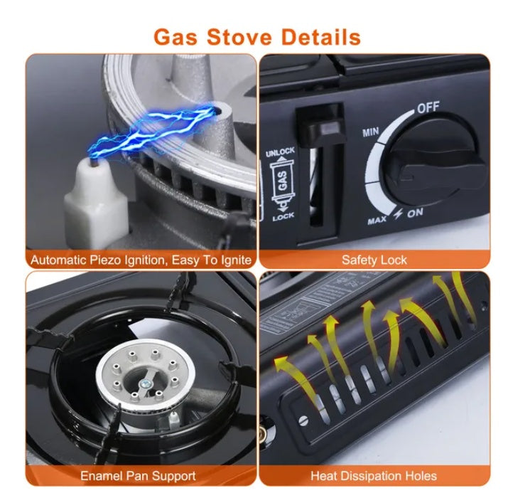 3300W Portable Camping Stove - Compact Outdoor Burner