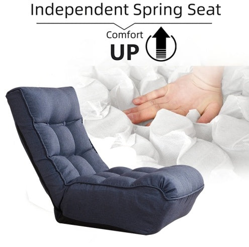 Adjustable Floor Reclining Chair - Foldable Lazy Sofa
