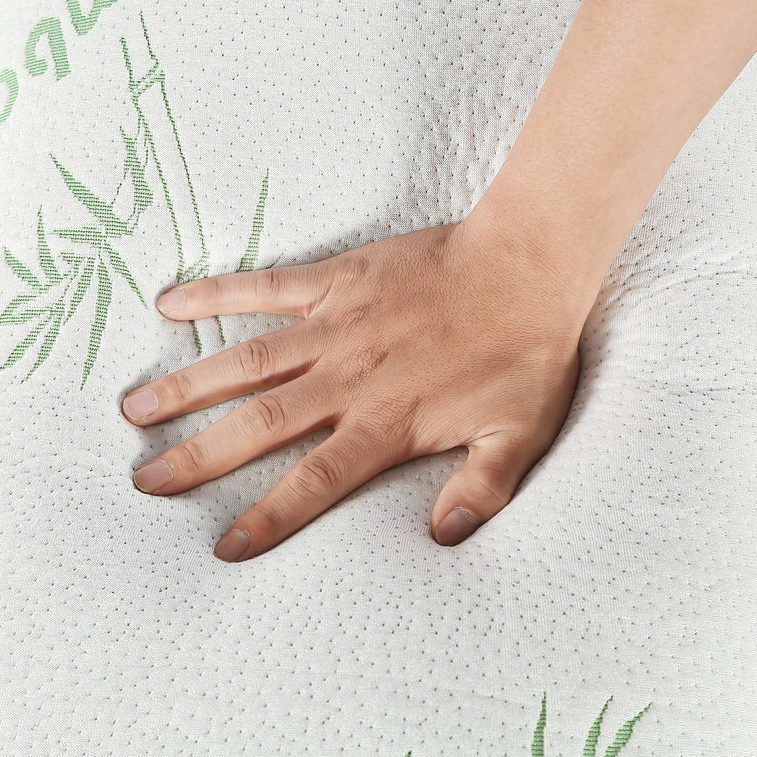 Bamboo Memory Foam Pillow - Hypoallergenic, Washable Cover