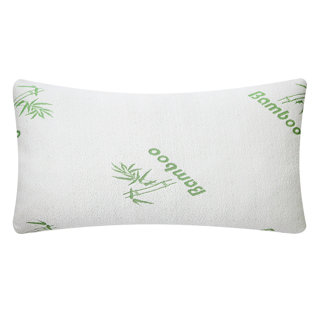 Bamboo Memory Foam Pillow - Hypoallergenic, Washable Cover
