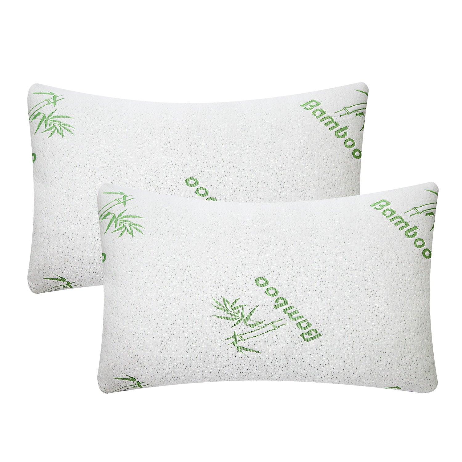 Bamboo Memory Foam Pillow - Hypoallergenic, Washable Cover