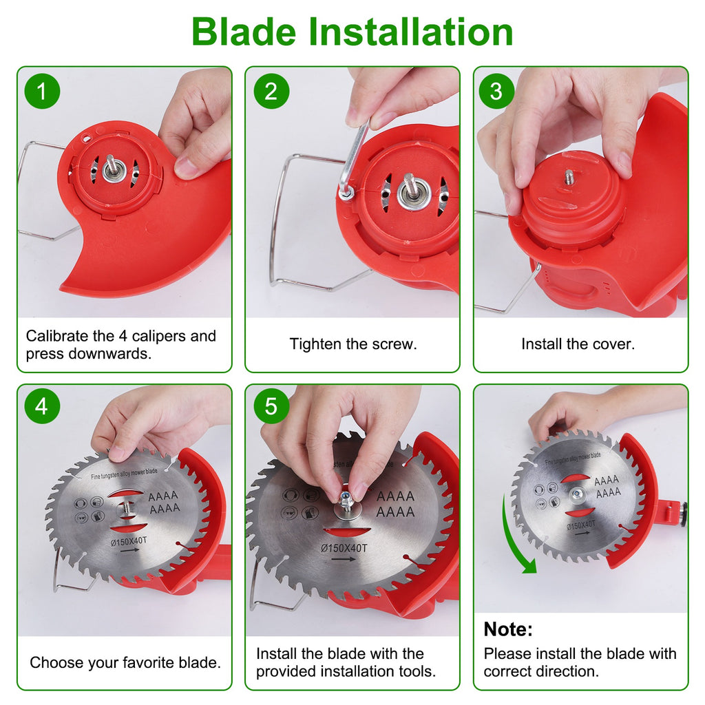 Cordless Telescopic Weed Trimmer - Rechargeable Multi-Blade