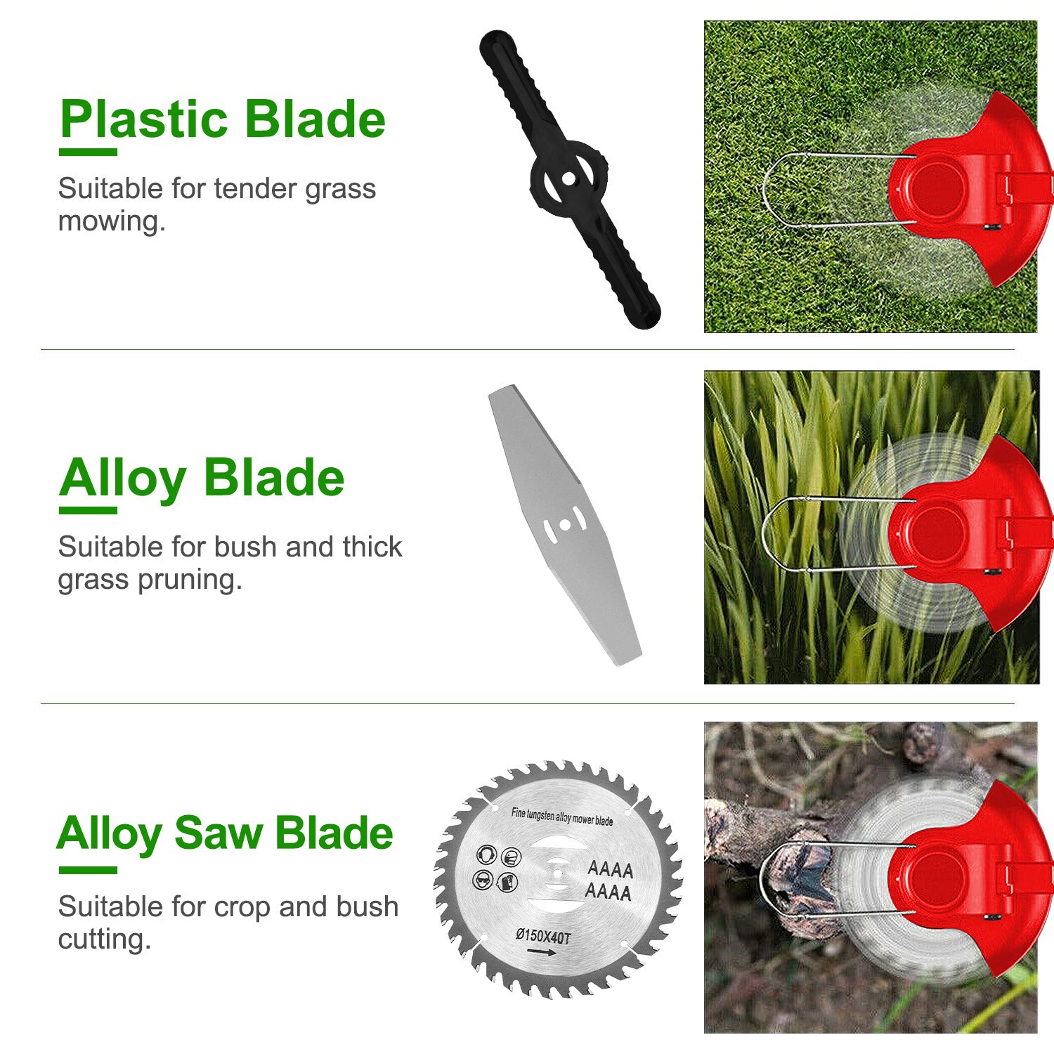 Cordless Telescopic Weed Trimmer - Rechargeable Multi-Blade