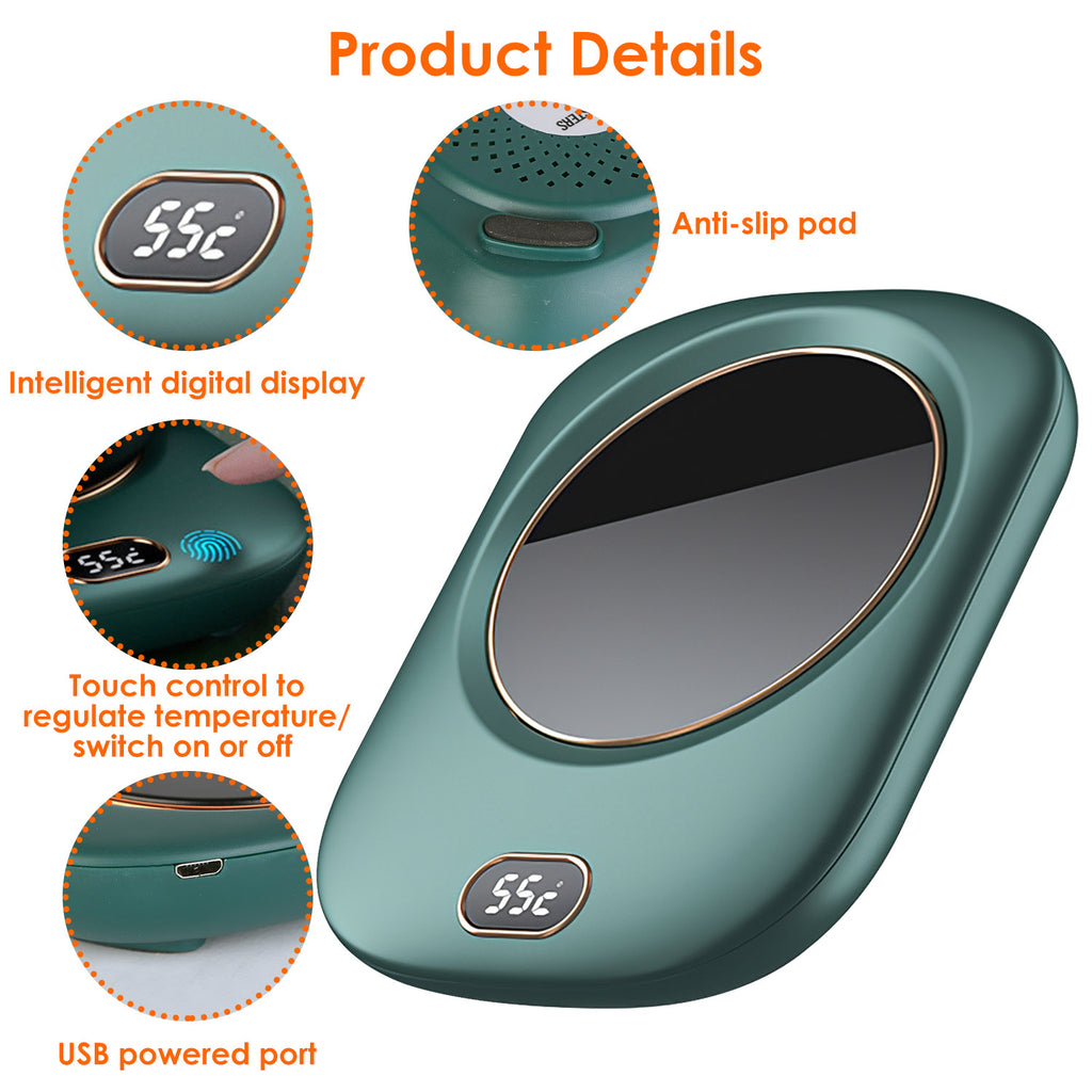 Electric Mug Warmer for Desk - 3 Temps, Auto Shut-Off, USB