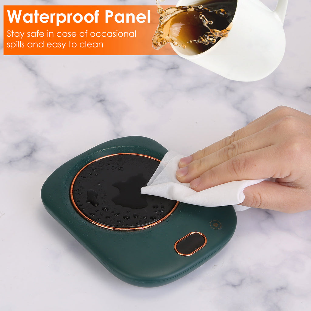 Electric Mug Warmer for Desk - 3 Temps, Auto Shut-Off, USB