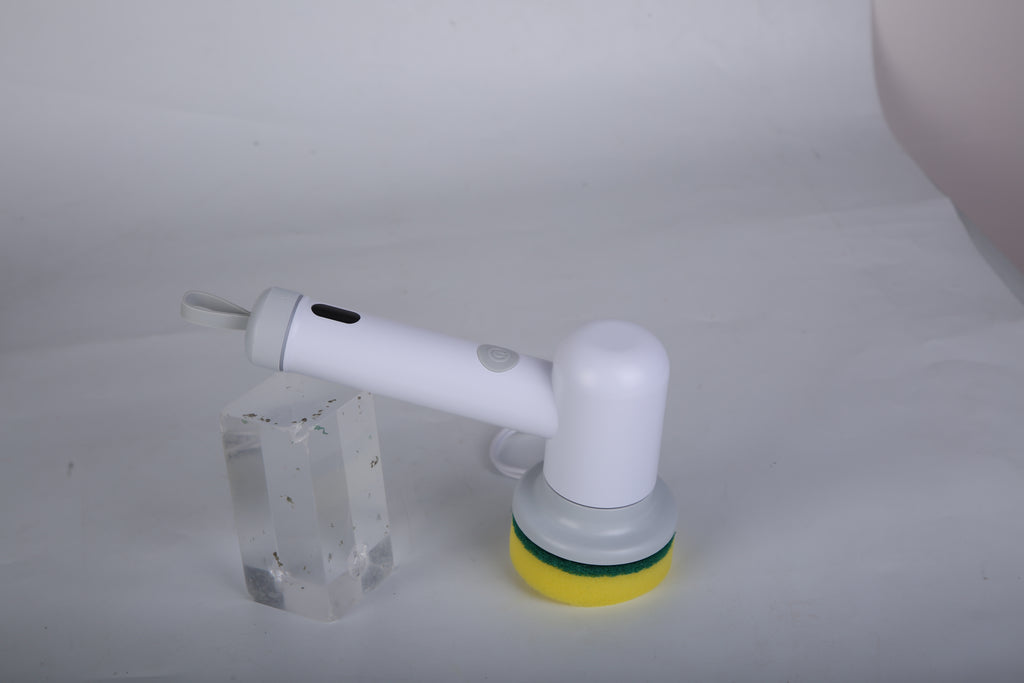 Electric Spin Scrubber - Cordless Handheld Power Cleaning Brush with 4 Heads