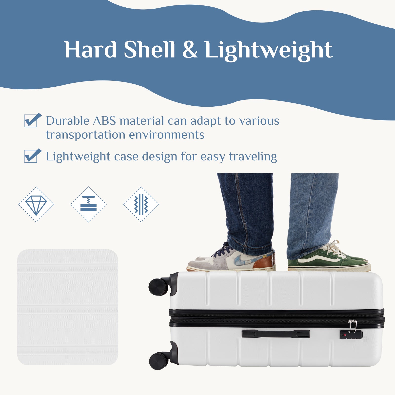 Hardshell Spinner Luggage Set - TSA Lock, 360° Wheels