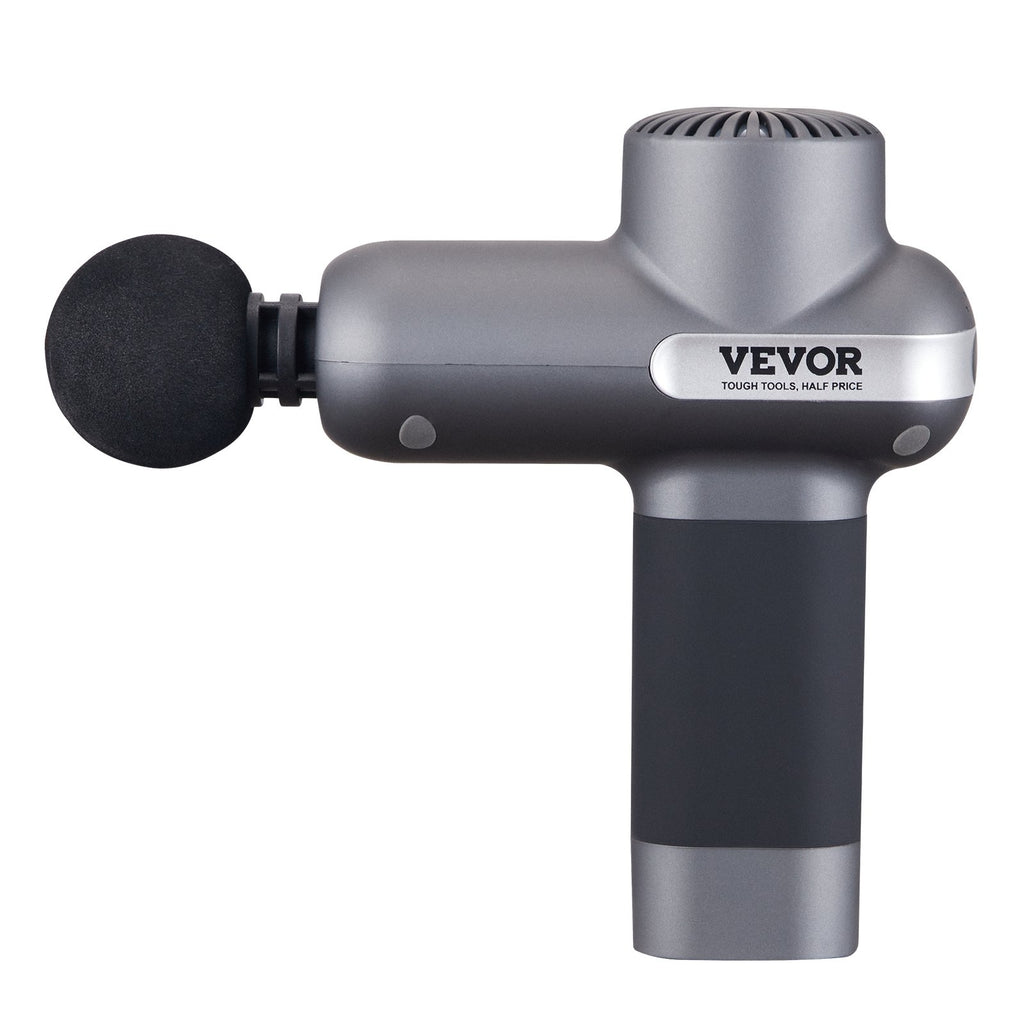 Percussion Massage Gun - 5 Speeds, 6 Heads, Deep Tissue Relief