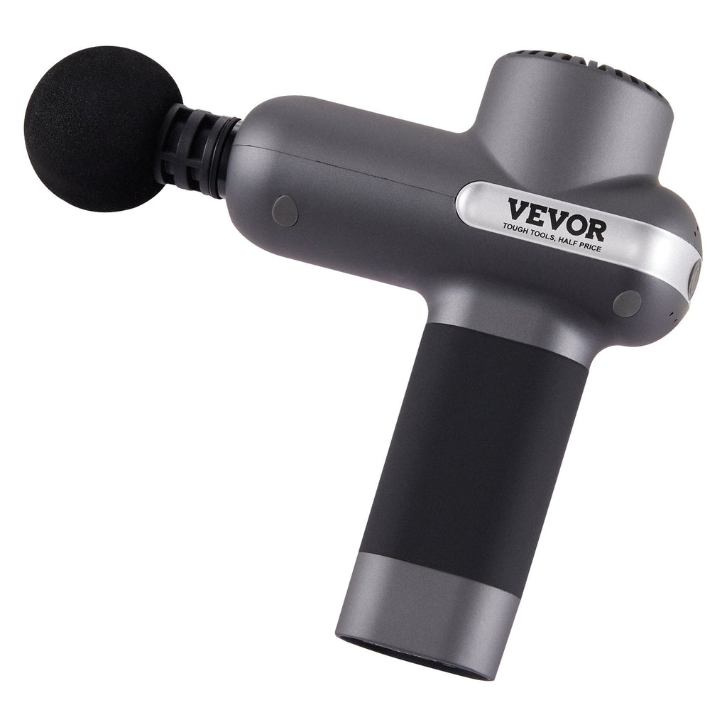 Percussion Massage Gun - 5 Speeds, 6 Heads, Deep Tissue Relief