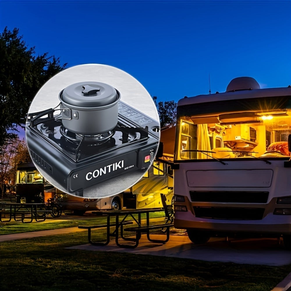 Portable Camping Cookware Set - Folding Pot for 1-3 People