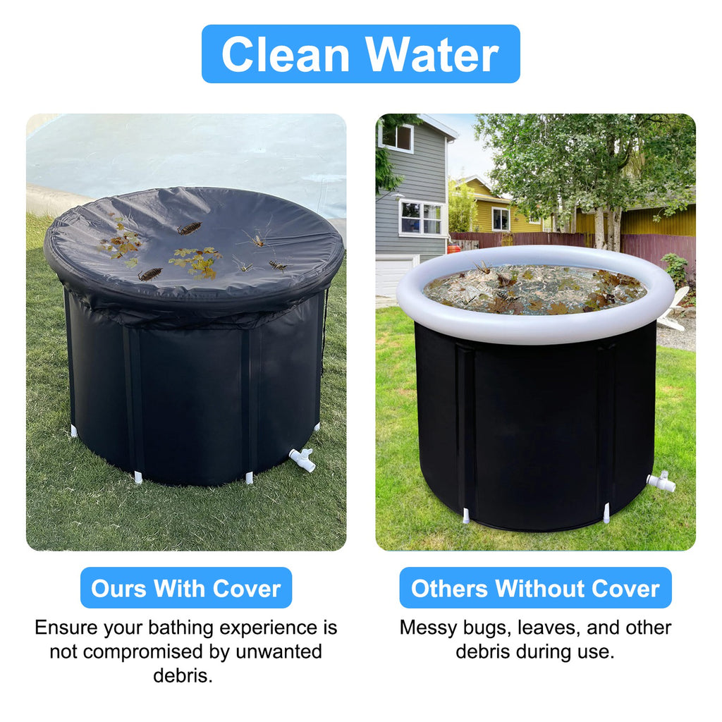 Portable Ice Bath Tub - 97 Gallon Cold Plunge with Cover