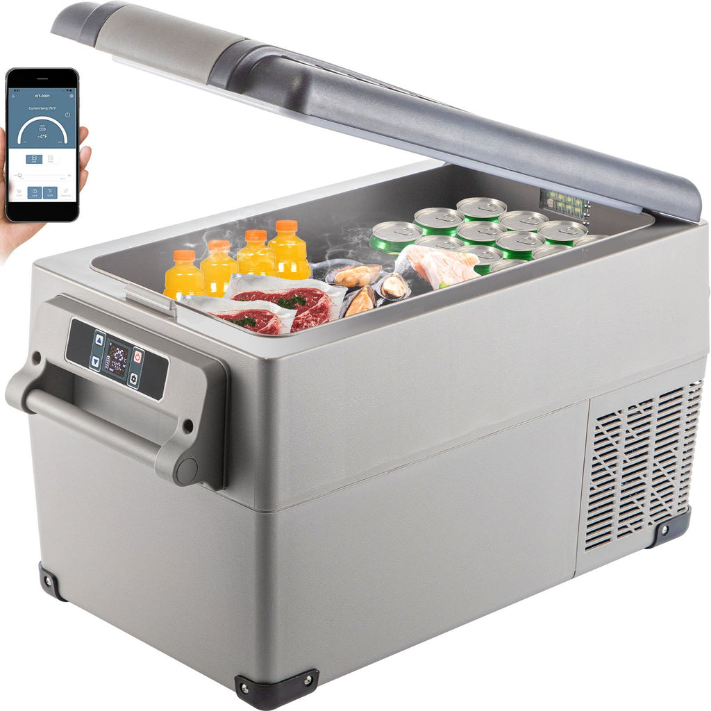 Portable Refrigerator 37 Quart - 12V App-Controlled Dual Zone