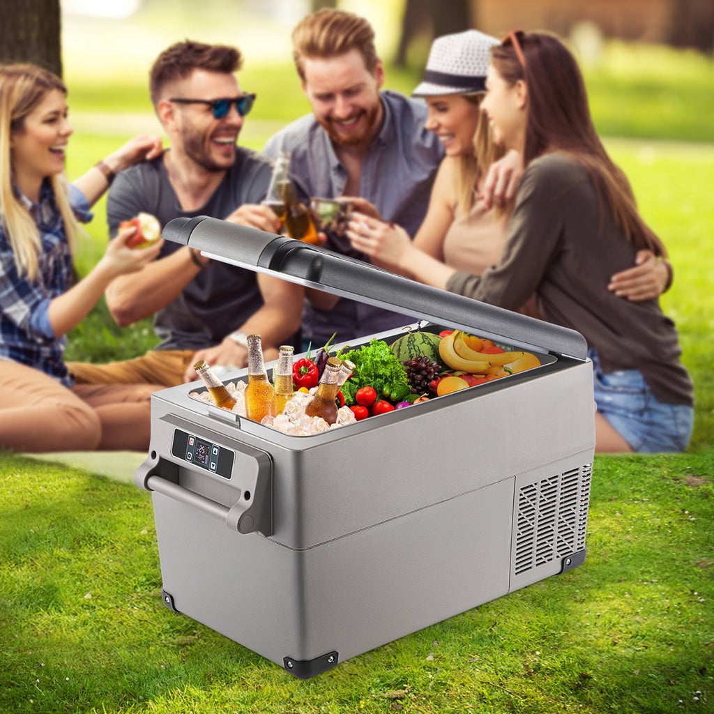 Portable Refrigerator 37 Quart - 12V App-Controlled Dual Zone