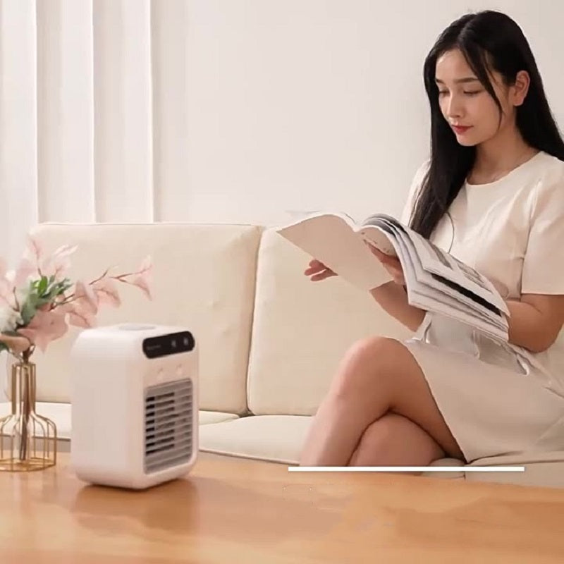 Portable USB Air Cooler Fan with Mist - Personal Space Cooler