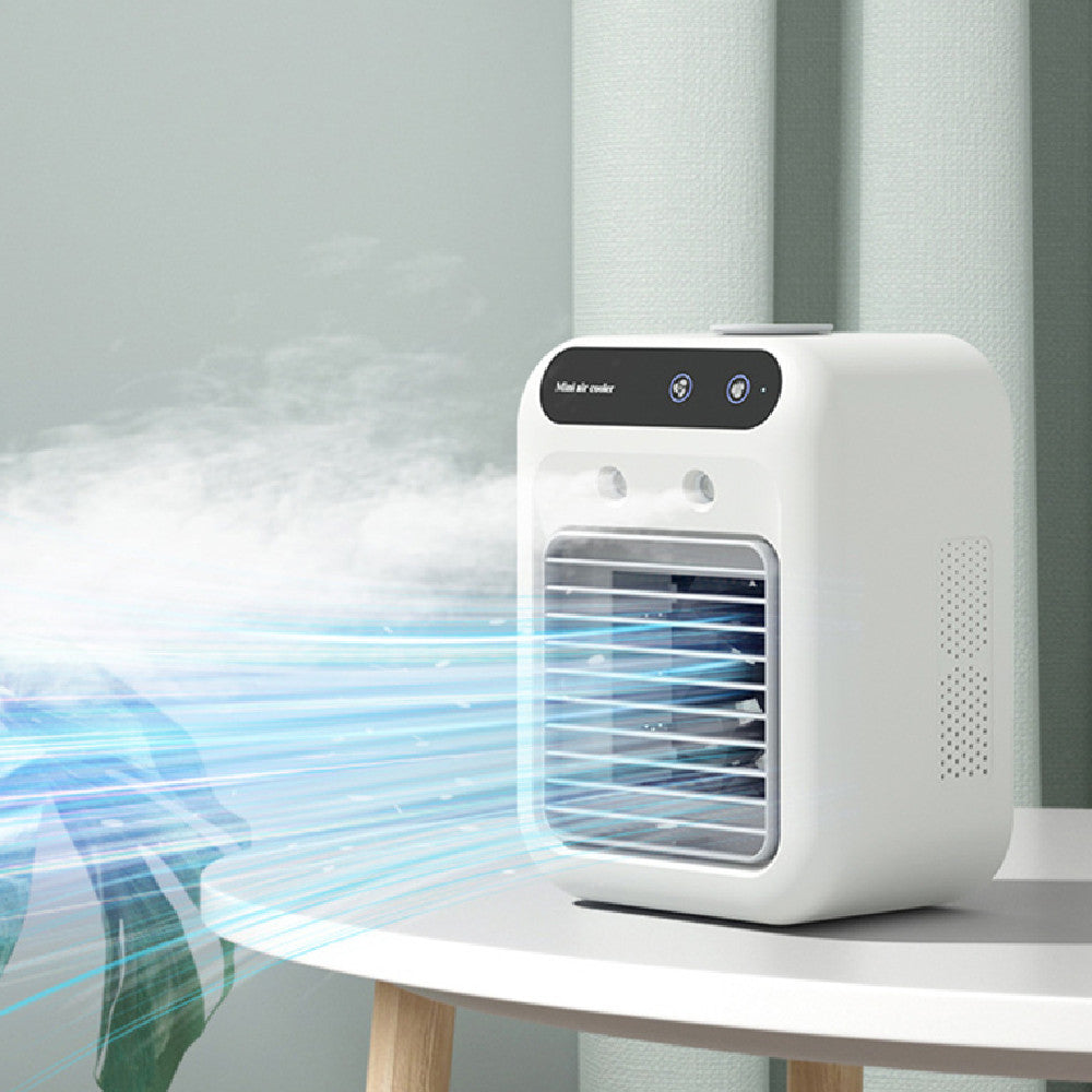 Portable USB Air Cooler Fan with Mist - Personal Space Cooler