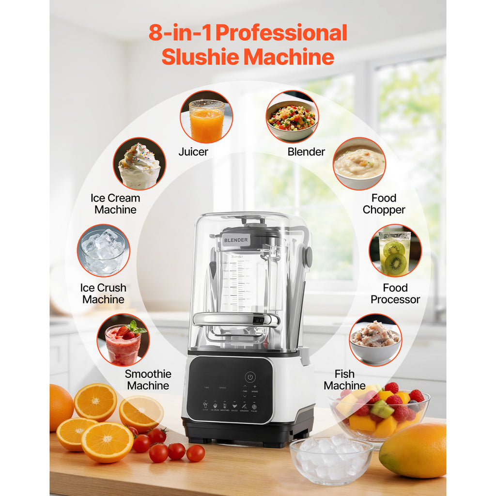 Professional Countertop Blender - 68 oz, 2200W with Splash Shield