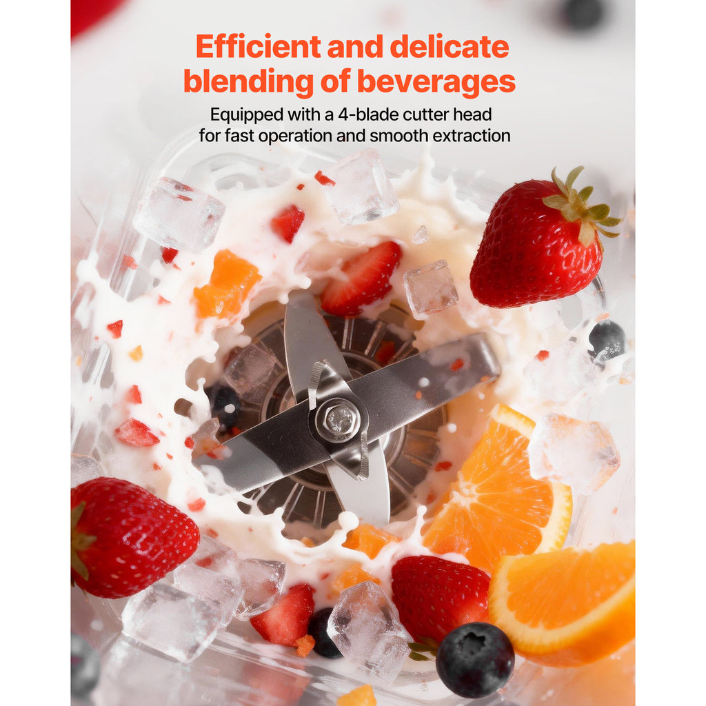 Professional Countertop Blender - 68 oz, 2200W with Splash Shield