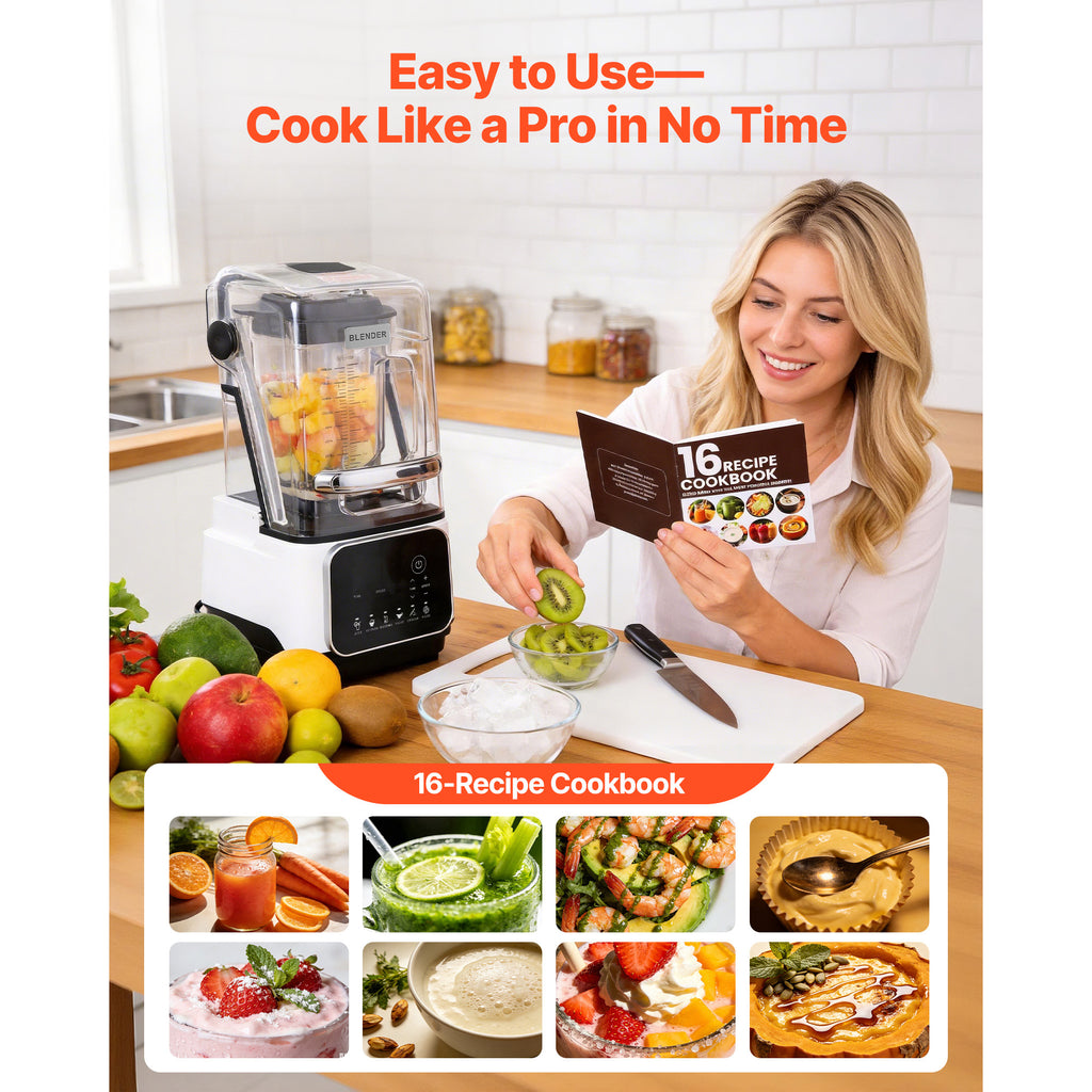 Professional Countertop Blender - 68 oz, 2200W with Splash Shield