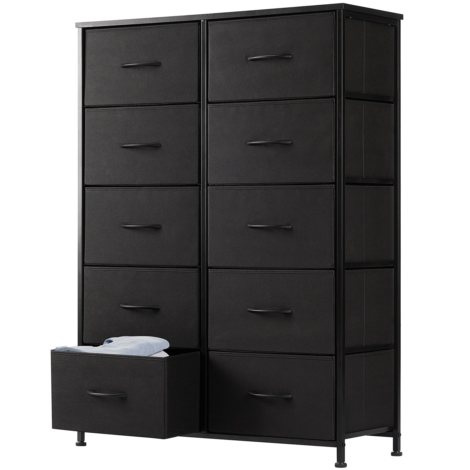Tall Fabric Dresser with Drawers - Freestanding Storage Tower