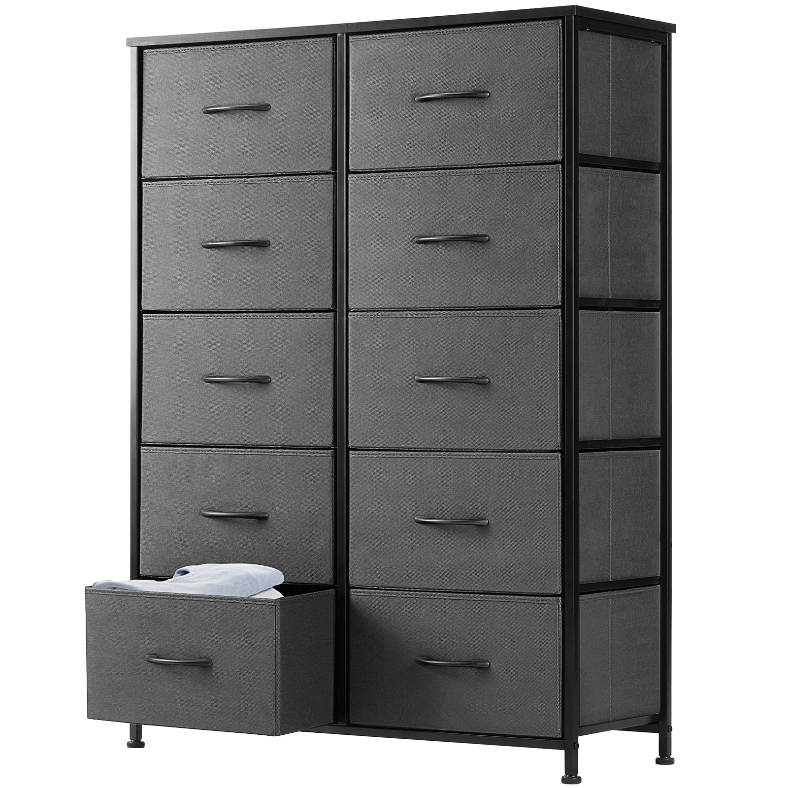 Tall Fabric Dresser with Drawers - Freestanding Storage Tower